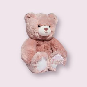 FAO Swartz 10" Sparklers Toy Plush Bear - Blush Pink